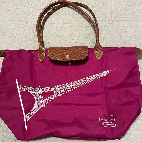 Longchamp Bags Longchamp Pursetote Raspberry Color Euc Clean Inside